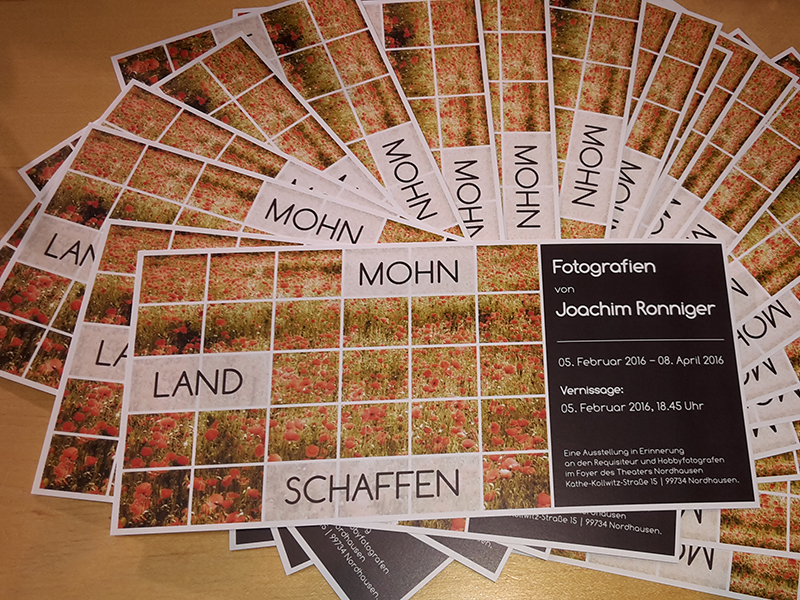 Postkarten MOHN.LAND.SCHAFFEN