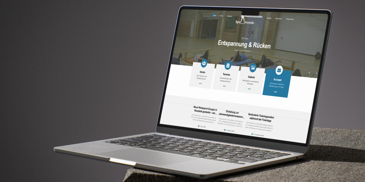 Webseite Rehasportverein